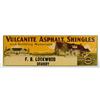 Image 1 : Tin Vulcanite Shingles Sign.
