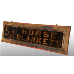 William Baker & Son Horse Blankets Sign.