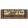 Image 1 : Embossed Tin Goodrich Rubber Footwear Sign.