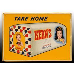 Tin Kern's Bread Sign.