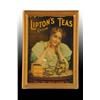 Image 1 : Cardboard Lipton Teas Sign.
