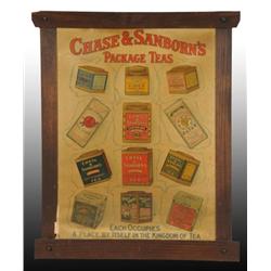 Light Cardboard Chase & Sanborn's Tea Sign.