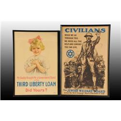 Lot of 2: Paper War Posters.