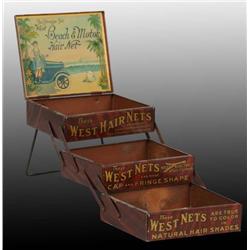 Tin West Hair Net Display.