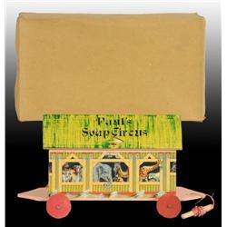 German Wood & Paper Lithograph Soap Boat.