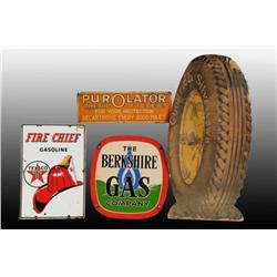 Lot of 4: Assorted Advertising Signs.