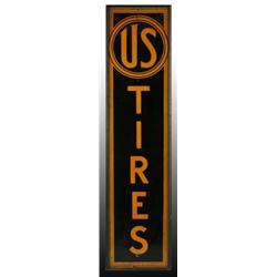 Tin US Tires Sign.