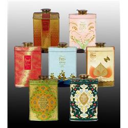 Lot of 7: Coty Talc Tins.