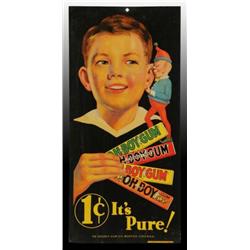 Lot of 2: Tin Oh Boy Gum Signs.