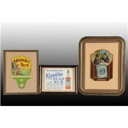 Lot of 3: Assorted Cardboard Signs.