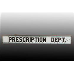 Stained Glass Prescription Department Lighted Sign