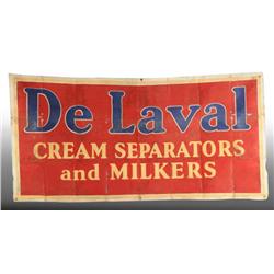 Lot of 2: Canvas Early De Laval Banners.