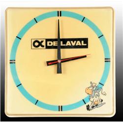 Plastic De Laval Light-Up Electric Clock
