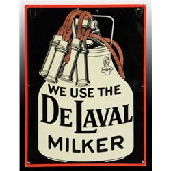 Embossed Tin De Laval Milker Sign.
