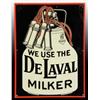 Image 1 : Embossed Tin De Laval Milker Sign.
