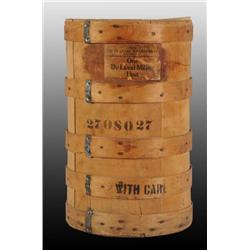 Wooden De Laval Shipping Barrel for Milker Unit.