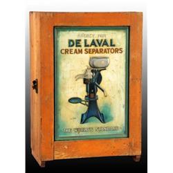 Embossed Tin & Wooden De Laval Cabinet.