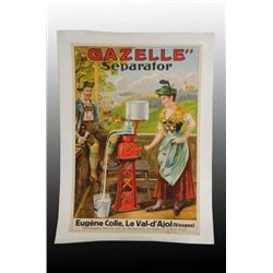 Paper Gazelle Cream Separator Poster.