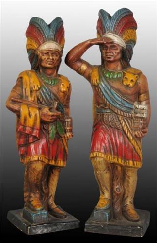 Lot of 2: Styrofoam Indian Chief Figures.