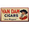 Image 1 : Embossed Tin Van Dam Cigars Sign.