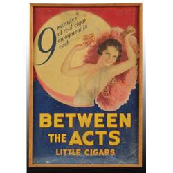 Heavy Cardboard "Between the Acts" Window Display.