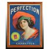 Image 1 : Cardboard Perfection Cigarettes Sign.