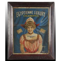 Egyptienne Luxury Cigarettes Paper Sign.