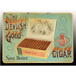 Lot of 2: Embossed Tin Cigar Signs.