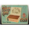 Image 1 : Embossed Tin Devlish Good Cigar Sign.