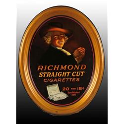Tin Richmond Cigarettes Self-Framed Sign.
