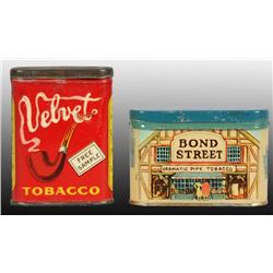 Lot of 2: Sample Tobacco Tins.