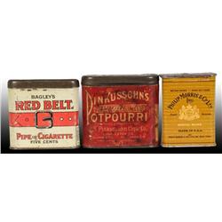 Lot of 3: Tobacco Tins.