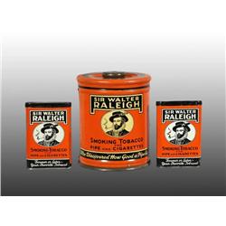 Lot of 3: Sir Walter Raleigh Tobacco Tins.