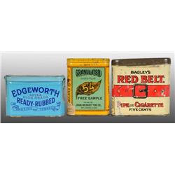 Lot of 3: Tobacco Tins.