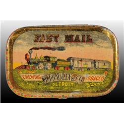 Fast Mail Flat Pocket Tobacco Tin.