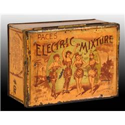 Paces Electric Mixture Square Corner Tobacco Tin.