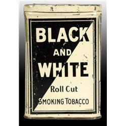 Black & White Vertical Pocket Tobacco Tin.