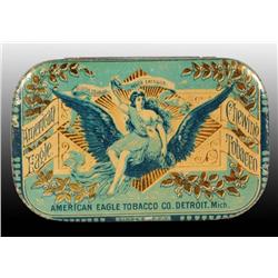 American Eagle Flat Pocket Tobacco Tin.