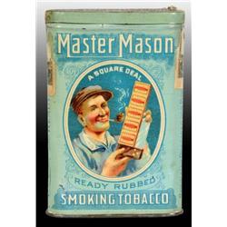 Master Mason Vertical Pocket Tobacco Tin.