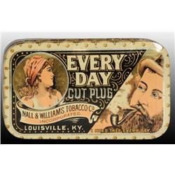 Every Day Flat Pocket Tobacco Tin.