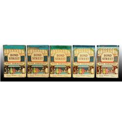 Lot of 5: Bond Street Vertical Pocket Tobacco Tins