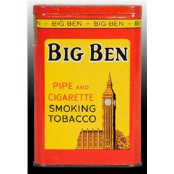 Big Ben with Clock Vertical Pocket Tobacco Tin.