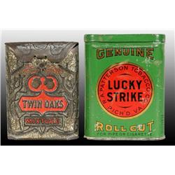 Lot of 2: Sample Tobacco Tins.