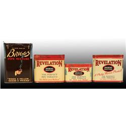 Lot of 4: Tobacco Tins.