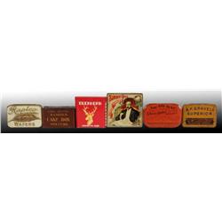 Lot of 6: Assorted Tobacco Tins.
