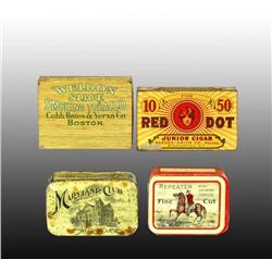 Lot of 4: Tobacco Tins.