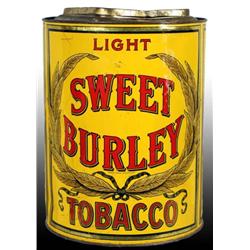 Sweet Burley Store Tobacco Tin.