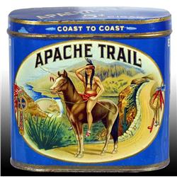 Apache Trail Oval Cigar Tin.