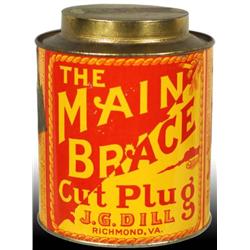 Main Brace Cut Plug Tobacco Canister.