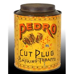 Pedro Cut Plug Tobacco Canister.